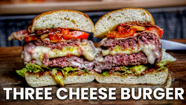 Three Cheese Burger - The Mother Of All Cheeseburger