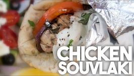 Chicken SOUVLAKI - BIG FAT GREEK Sandwich