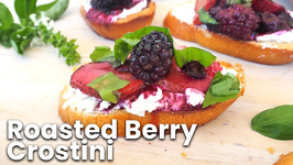 Appetizer Recipe- Roasted Berry Crostini
