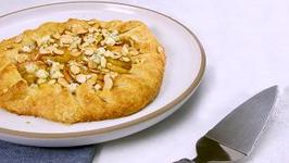Apple Galette with Blue Cheese, Almonds, Honey