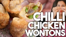 Chilli Chicken Wontons - Delicious And Easy - Kravings