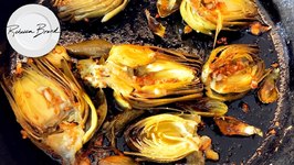 Pan Grilled Artichoke Recipe  / Cook with Me at Home / How to Cook Artichokes - Garlic and Lemon