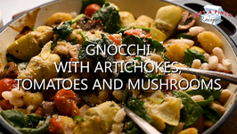 Gnocchi with Artichokes, Tomatoes and Mushrooms