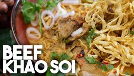 Beef Khao Soi - Thai Curry Soup & Noodles