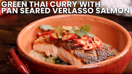 Green Thai Curry With Pan Seared Verlasso Salmon