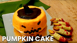 Pumpkin Cake Recipe - Cooker Cake - Halloween Special - Eggless Baking Without Oven