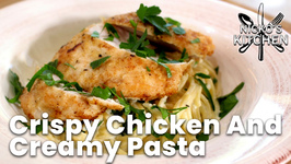 Crispy Chicken And Creamy Pasta - Budget Recipe