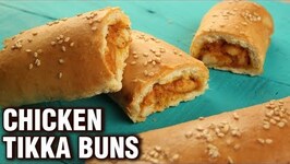 How To Make Chicken Tikka Buns Recipe - Chicken Buns At Home - Chicken Recipes - Neha