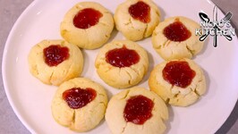Jam Drop Cookies - 4 Ingredient Recipe - Shorts