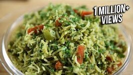 How To Make Coriander Rice-Coriander Rice Recipe-Lunch Recipe Rice Recipe-Ruchis Kitchen