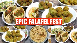 Epic Falafel Fest at Home - Baked Falafel, Hummus And Pita Bread Making