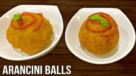 Arancini Balls- How To Make Arancini Rice Balls- Italian Snacks Recipe- Cheese Balls- Ruchi