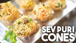 Sev Puri Cones - Updated Street Style Snack