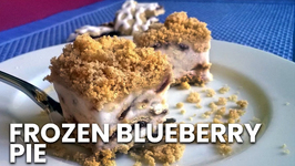 Easy No-Bake Frozen Blueberry Pie