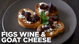 Figs Wine and Goat Cheese