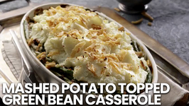 Mashed Potato Topped Green Bean Casserole