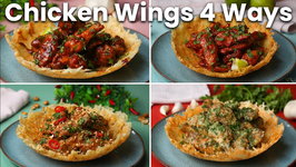 Chicken Wings 4 Ways In Fry Baskets