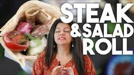Steak Salad Roll - Middle Eastern Inspired