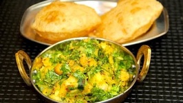 Aloo Chana Masala Bhaji Puri / Indian Meal Menu