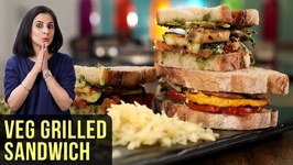 Veg Grilled Sandwich Recipe - How To Make Grilled Vegetable Sandwich - Sandwich Recipe By Tarika