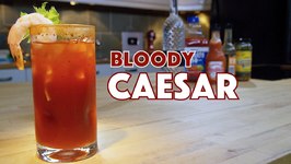 Classic Bloody Caesar Cocktail With Vodka And Clamato