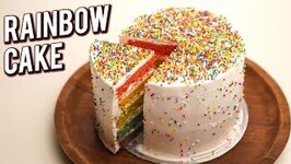 Rainbow Cake Recipe-How To Make Multi-Layered Cake-Eggless Cake Recipe-Bhumika