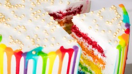 Rainbow Cake In Cooker / No Egg - No Oven Cake / Eggless Baking Without Oven