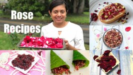 Rose Recipes Instant Gulkand Jam / Dry Petals Without Sun Video Recipe