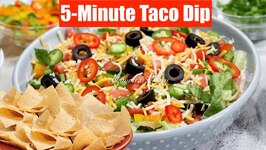 5-Minute Taco Dip Make-ahead - Seasoning And Festive Salsa