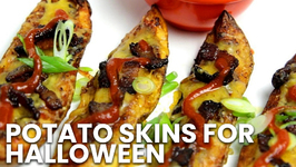 Potato Skins For Halloween- Scalped Potatoes! Halloween Recipe 7
