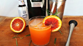 Cocktail Recipe- Blood Orange And Rosemary Gin Fizz