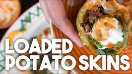 Loaded POTATO SKINS - MEXIskins - TexMex Crispy Meat Filled Skins