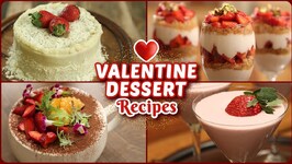 5 BEST Valentines Day Special Recipes - Easy Eggless Dessert Recipes - Valentines Day Treats