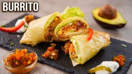 Burrito Recipe- How to Make Burrito at Home- Mexican Burrito Wrap- Easy Veg Wrap Recipes- Ruchi