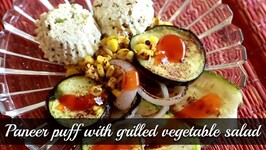 Paneer Puff With Grilled Vegetable Salad - Easy Snack Recipe - Rajshri Rewinds - Annuradha Toshniwal