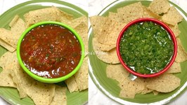 Party Rockers Red And Green Zesty Raw Salsa  / Quick And Easy