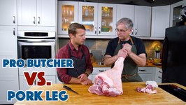 Pro Butcher Preps A Hog Leg For Prosciutto