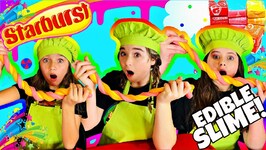 Edible Slime - DIY Starburst Slime Candy - Stretchy Slime You Can Eat - How To Make Best Slime