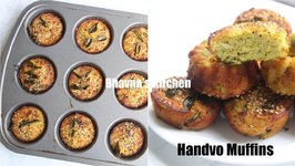 Instant Handvo Muffins Kids Lunchbox
