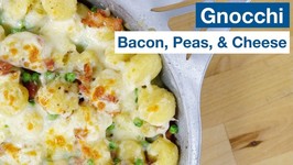 One - New - Pan Gnocchi With Bacon, Peas, And Cheese