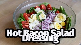Hot Bacon Salad Dressing - Spinach Salad