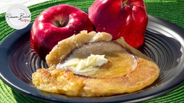 How To Make Apple Pancakes With An Iron At The Sea - Iron Cook