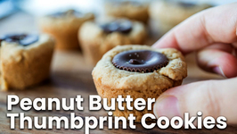Peanut Butter Thumbprint Cookies - Christmas Cookies & Holiday Baking