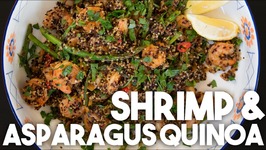 SHRIMP And ASPARAGUS Quinoa - Easy Weeknight GLUTEN FREE Meal