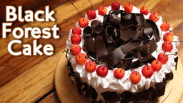 Black Forest Cake / Homemade Eggless Cake Recipe / Divine Taste With Anushruti