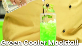 Green Cooler Mocktail Recipe - Quick Easy and Refreshing - Summer Drinks