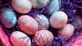 Silk Tie Dyed Easter Eggs