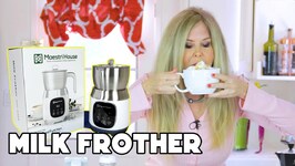 Milk Frother Recipes - Latte, Plant Based Frothed Milk Latte, Chocolate Carmel Milk with Froth