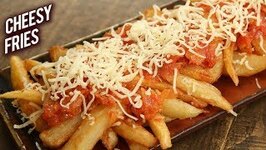 Cheesy French Fries-Cheese Fries With Salsa Sauce-Best Loaded Cheese Fries