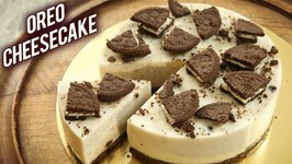No Bake Oreo Cheesecake - Eggless Oreo Cheesecake Recipe - How To Make Oreo Cheesecake - Bhumika